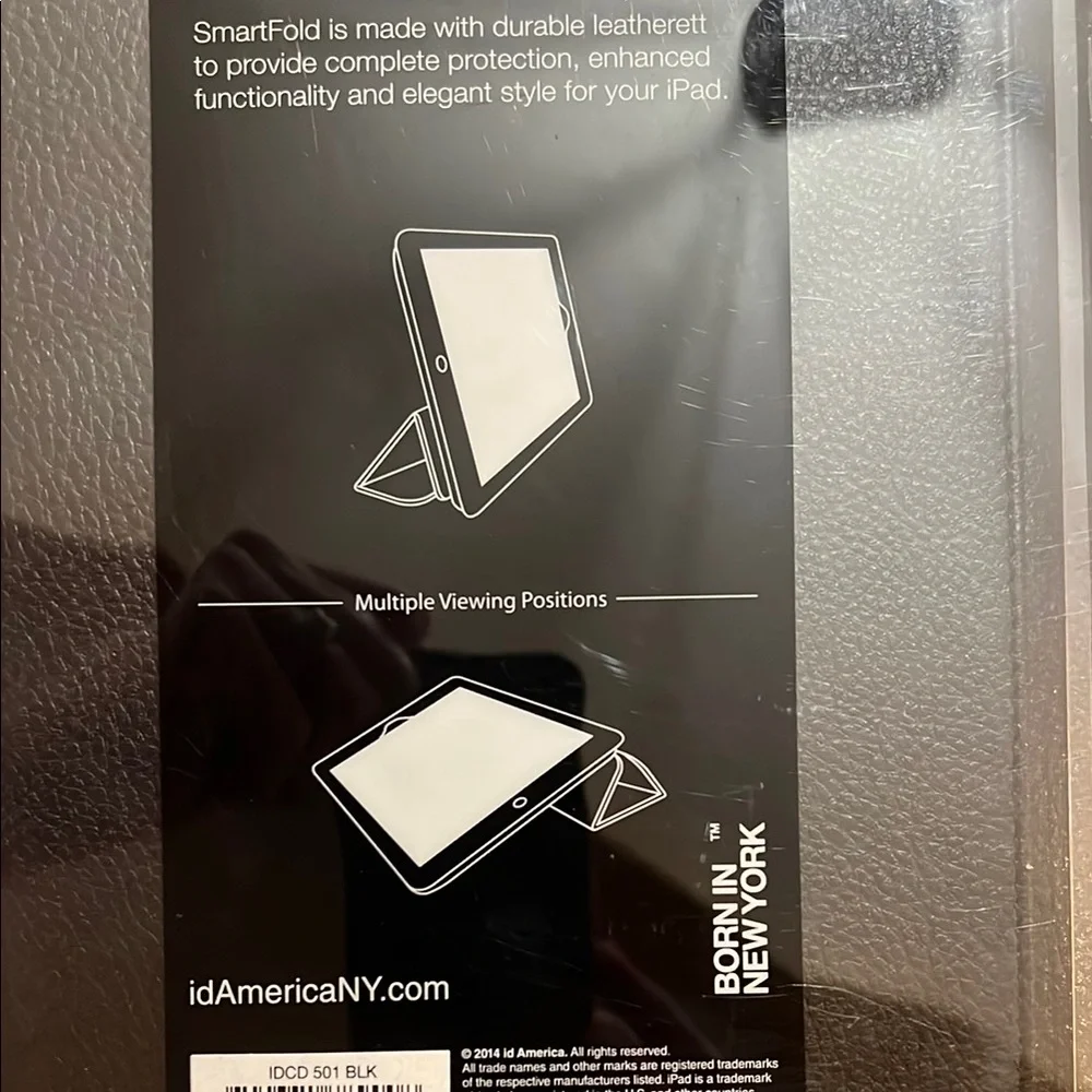 SmartFold Black iPad Air Cover